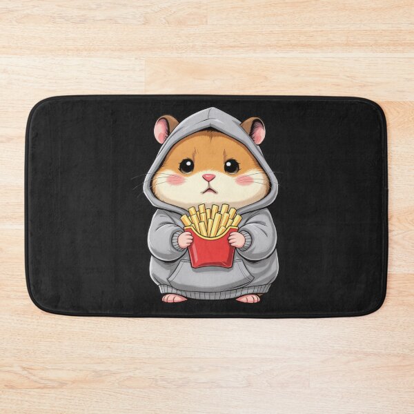 Item preview, Serious Fries Hamster | Funny Chibi Hamster Food Humor Cartoon designed and sold by ColorSplash123.