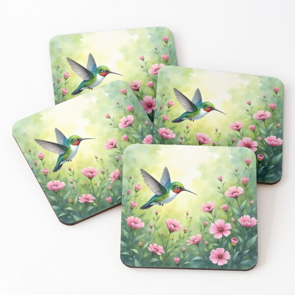 Item preview, Enchanted Hummingbird Meadow designed and sold by Kuky Studio.
