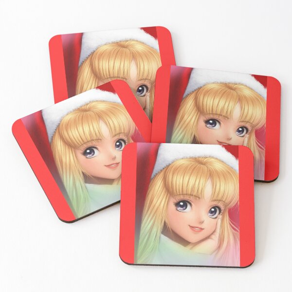 Item preview, Christmas anime girl portrait designed and sold by ArtsJulian.