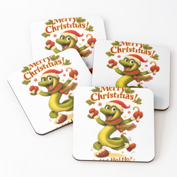 Item preview, Green snakes and Christmas designed and sold by HABEBADESIGN.