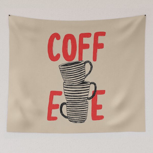Item preview, Funky "COFFEE" Print | Retro Kitchen & Coffee Bar Wall Art designed and sold by SurfolioPrints.