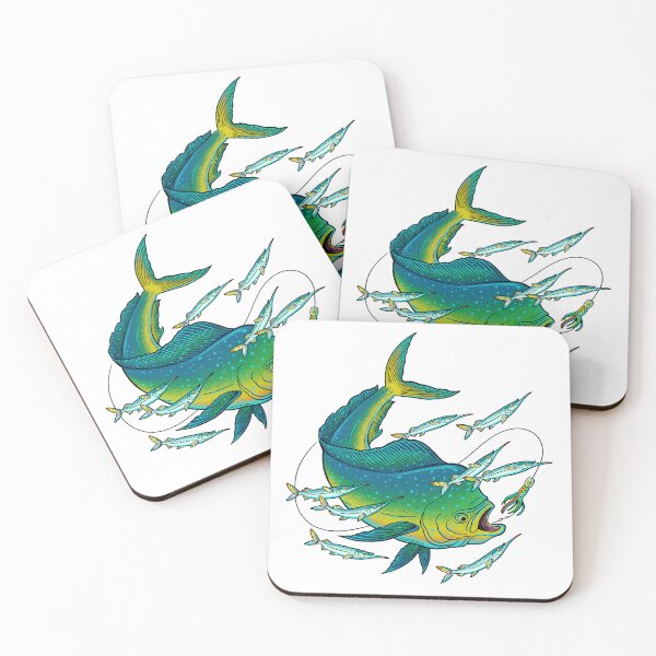Item preview, Mahi Mahi chasing Ballyhoo  designed and sold by analogdreamz.