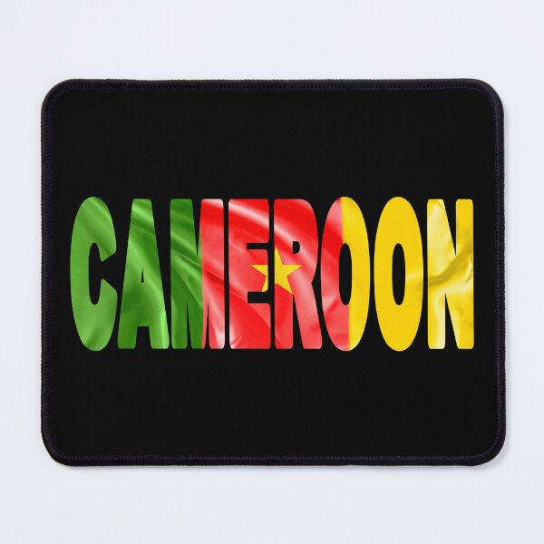 Item preview, CAMEROON - Flag Flying in Wind cut to Letters Souvenir Sticker Shirt designed and sold by Adam Gormley.