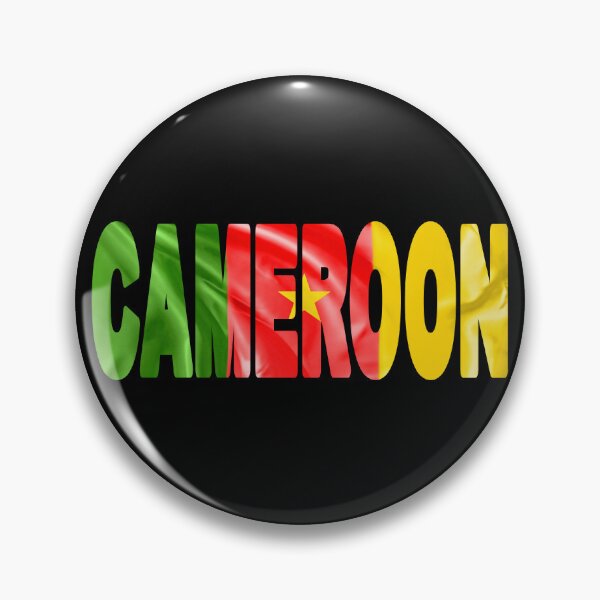 Item preview, CAMEROON - Flag Flying in Wind cut to Letters Souvenir Sticker Shirt designed and sold by Adam Gormley.