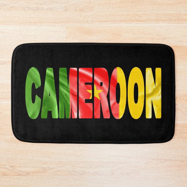 Item preview, CAMEROON - Flag Flying in Wind cut to Letters Souvenir Sticker Shirt designed and sold by Adam Gormley.