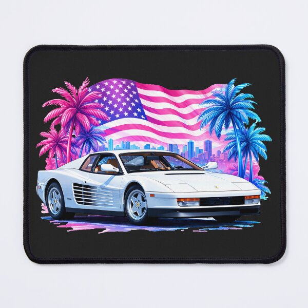 Item preview, Miami Pink & Blue Testarossa Artwork designed and sold by CougarDesigns.