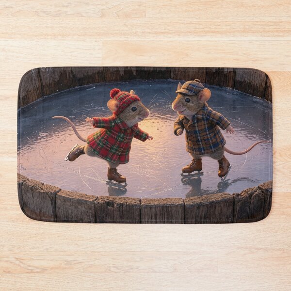 Item preview, Mice Ice Skating in an Old Barrel designed and sold by Tridentulus.