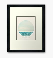 Salzwasser-Heilung - Kreis-Druck Gerahmtes Wandbild