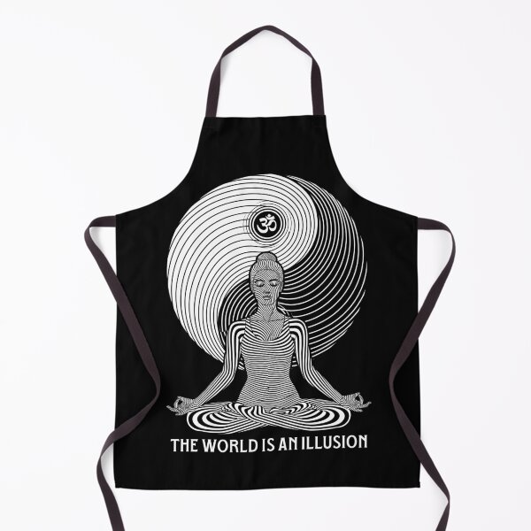 Item preview, Yoga World Illusion Yin Yang Zen Girl Meditation Funny Woman designed and sold by GrandeDuc.