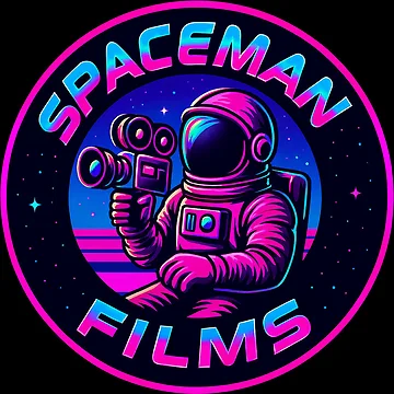 Vorschaubild zum Design Spaceman Films: Retro-Logo von SpacemanFilms