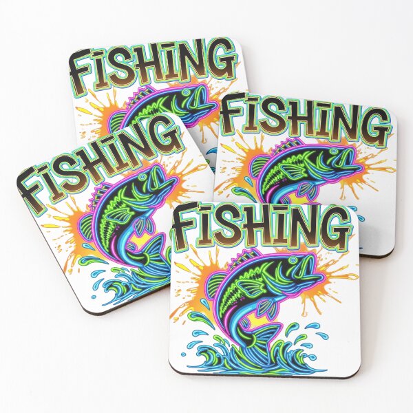 Item preview, Vibrant Neon Bass Fishing Splash Graphic designed and sold by newvisionart191.