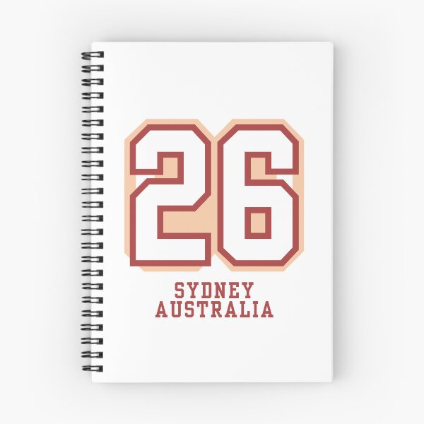Item preview, Sydney Australia 26 Collegiate Number Design designed and sold by LoopyPop.