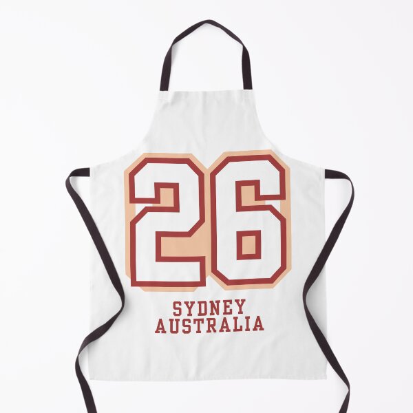 Item preview, Sydney Australia 26 Collegiate Number Design designed and sold by LoopyPop.
