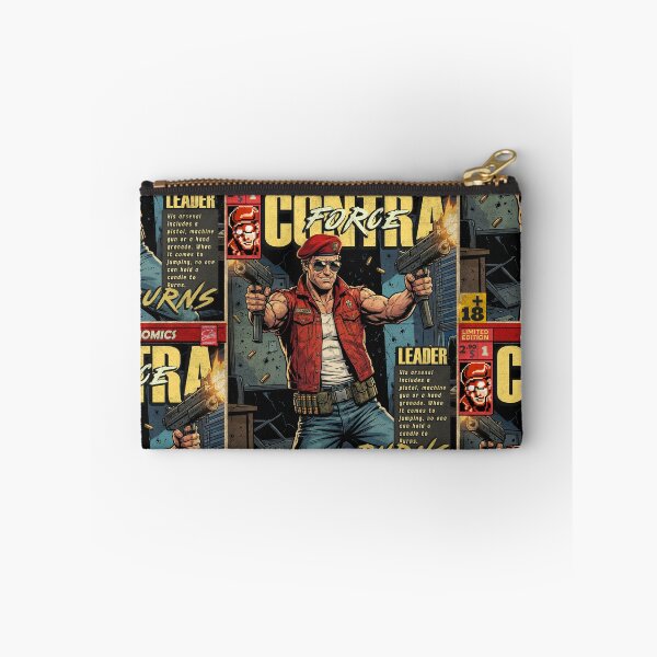 Item preview, Contra Force Burns Vintage Comic Cover Gaming Art designed and sold by Back2Collage.