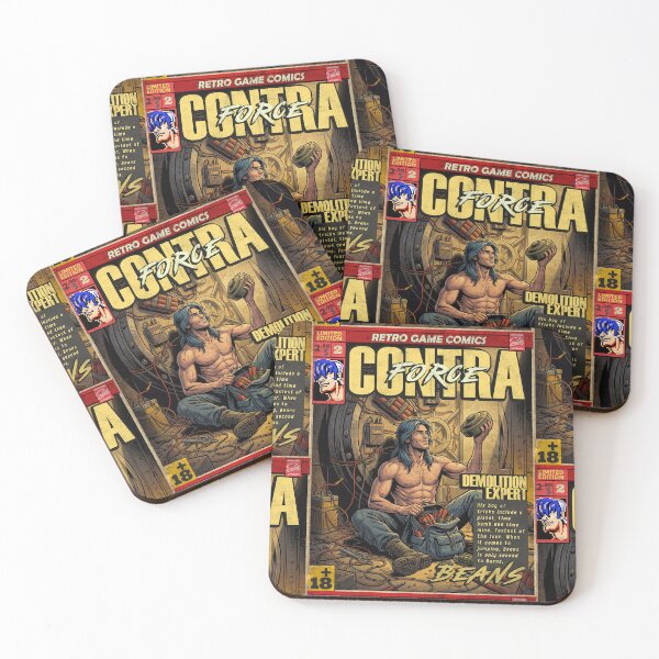 Item preview, Contra Force Beans Vintage Comic Cover Gaming Art designed and sold by Back2Collage.
