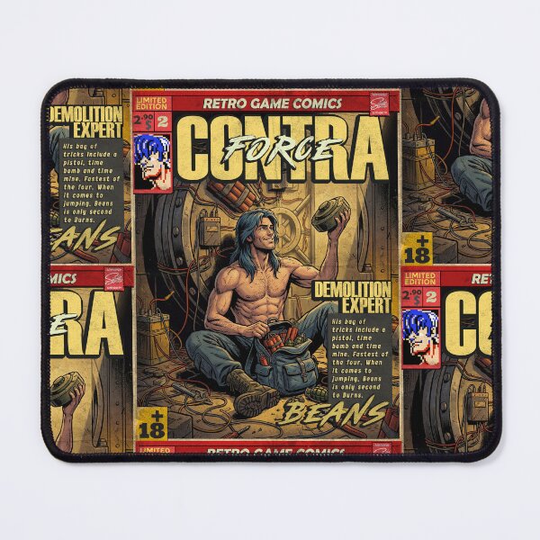 Item preview, Contra Force Beans Vintage Comic Cover Gaming Art designed and sold by Back2Collage.