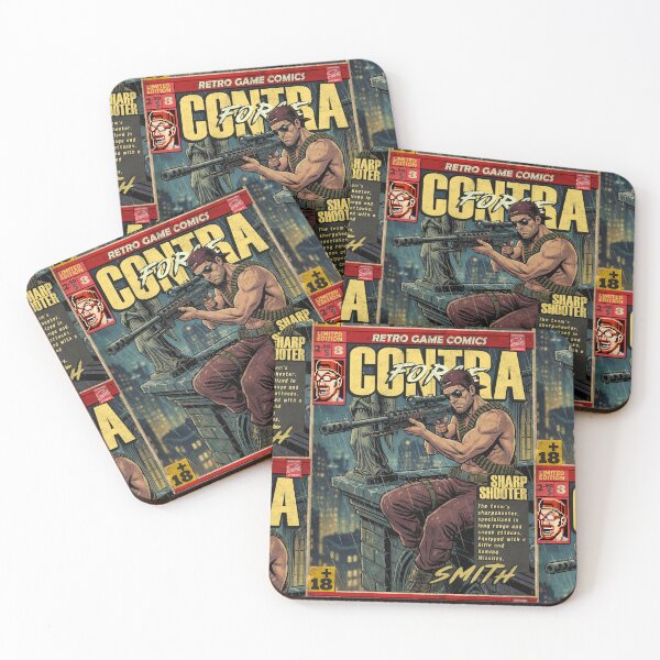 Item preview, Contra Force Smith Vintage Comic Cover Gaming Art designed and sold by Back2Collage.