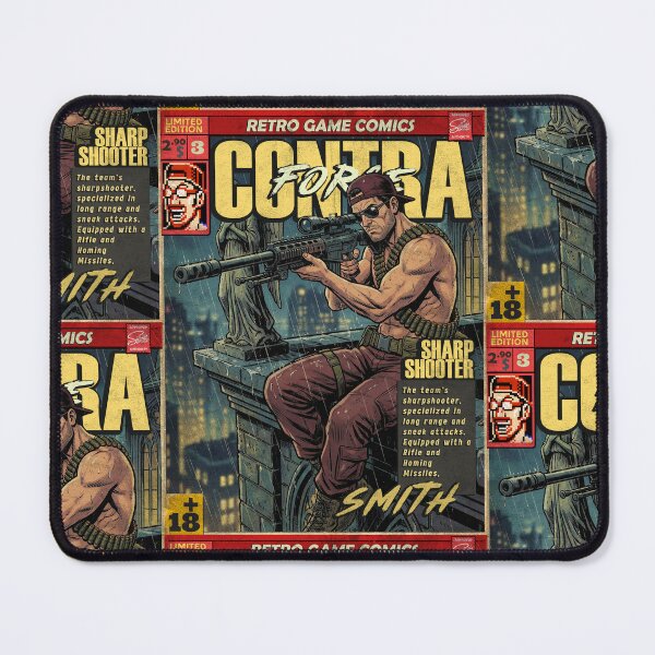 Item preview, Contra Force Smith Vintage Comic Cover Gaming Art designed and sold by Back2Collage.