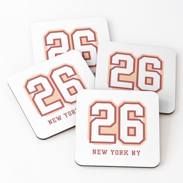 Item preview, New York, NY 26 Collegiate Number Design designed and sold by LoopyPop.