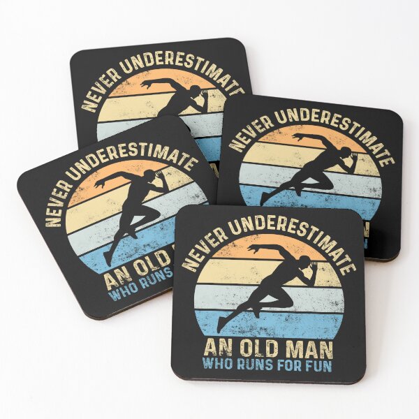 Item preview, Never Underestimate an Old Man Who Runs for Fun Funny Running designed and sold by LounisArt.