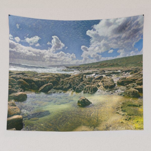Item preview, Esperance Western Australia Coastal Rock Pools With Natural Flow designed and sold by Michael van der Hoorn.