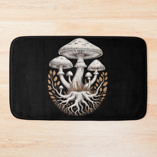 Item preview, Woodland Mushroom Roots Botanical designed and sold by limnosalafij.