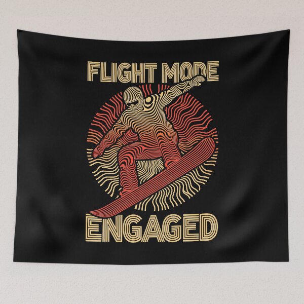Item preview, Funny Snowboarder Snowboarding Snowboard Flight Mode Jump designed and sold by GrandeDuc.