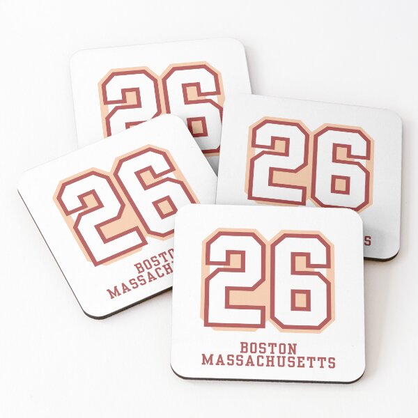 Item preview, Boston, Massachusetts 26 Collegiate Number Design designed and sold by LoopyPop.