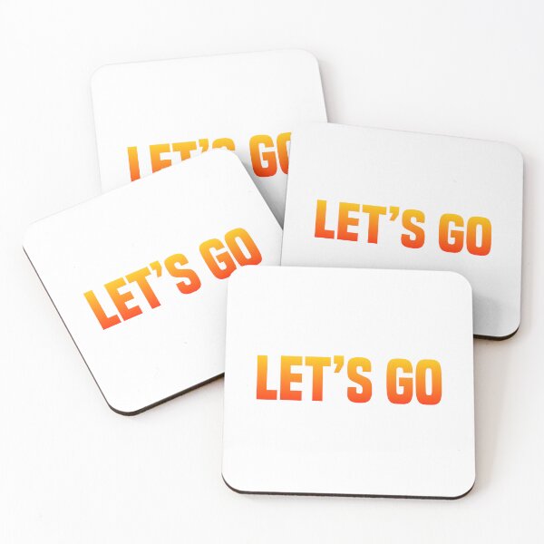 Item preview, Let’s Go, Hot Orange Gradient Bold designed and sold by Memes N Lore .