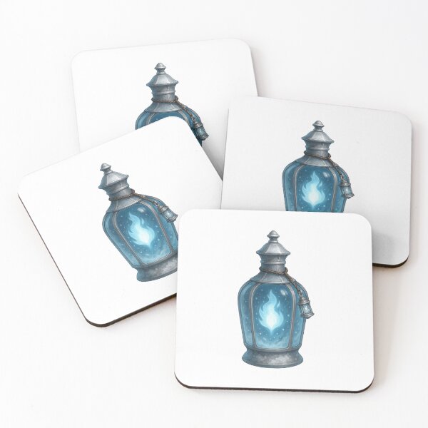 Item preview, Spirit Lantern Solution Sticker – Arcane Blue Flame Light designed and sold by AlcheArtsStudio.