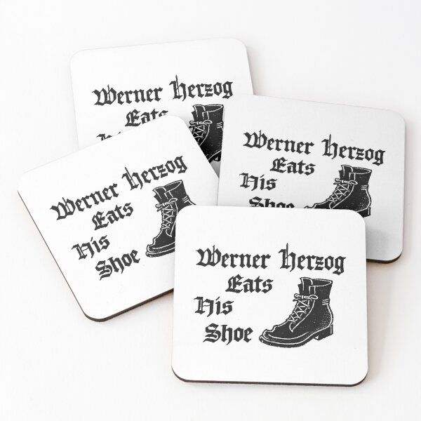 Item preview, Werner Herzog Eats His Shoe  designed and sold by jojotaro123.