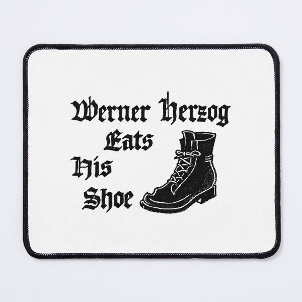 Item preview, Werner Herzog Eats His Shoe designed and sold by jojotaro123.