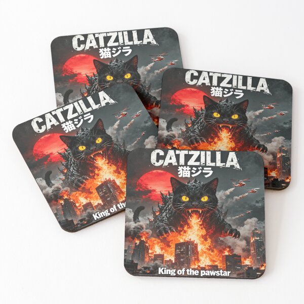 Item preview, Catzilla King of Pawstar Starts Legendary City Cat Attack War designed and sold by HumansStuck12.