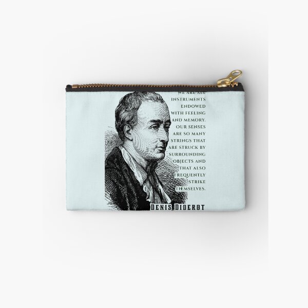 Item preview, Denis Diderot: We are all instruments endowed with feeling and memory. Our senses are so many strings that are struck by surrounding objects... designed and sold by artbleed.