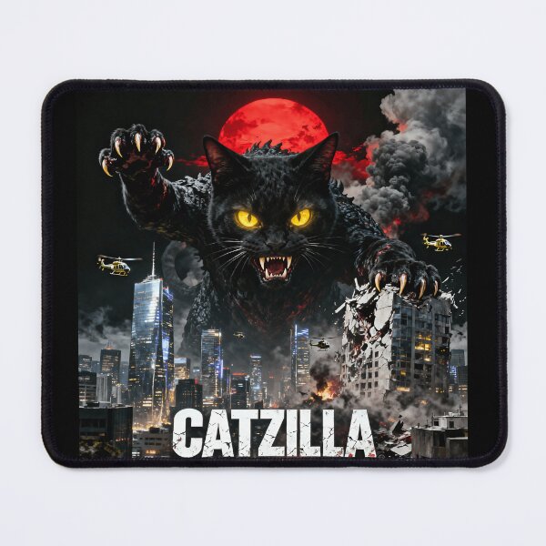Item preview, Catzilla King of Pawstar Marches Through Relentless Cat Attack Fight designed and sold by HumansStuck12.