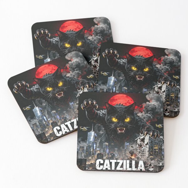 Item preview, Catzilla King of Pawstar Marches Through Relentless Cat Attack Fight designed and sold by HumansStuck12.