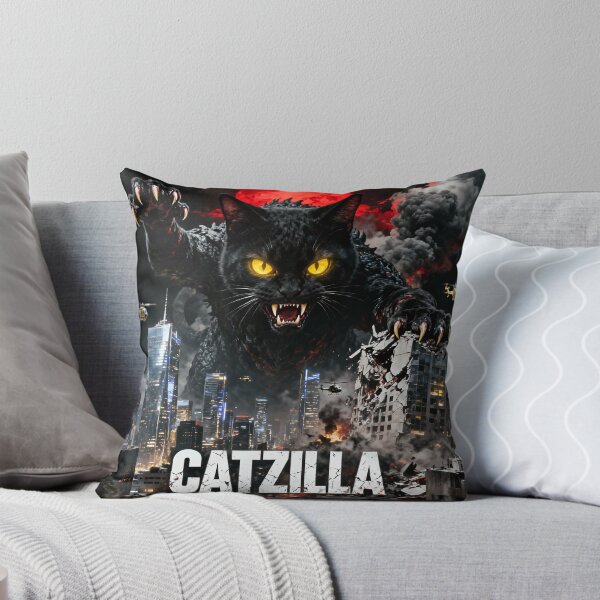 Item preview, Catzilla King of Pawstar Marches Through Relentless Cat Attack Fight designed and sold by HumansStuck12.