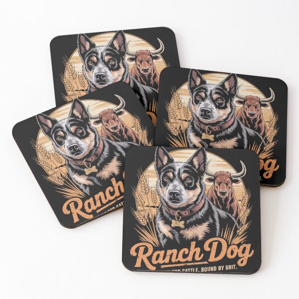 Item preview, Ranch Herding Dog Cattle Farm Life Western Fall Country  designed and sold by RuthGAArt.