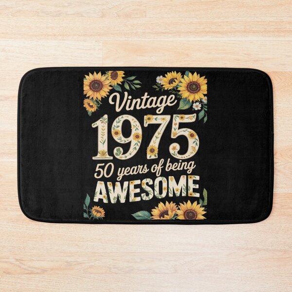 Item preview, 50 Year Old Funny Vintage 1975 Sunflower 50th Birthday  designed and sold by RoyTill0Art.