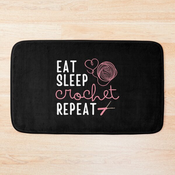 Item preview, Eat Sleep Crochet Repeat Crocheter Crocheting Crochet Lover designed and sold by hattazillsu.