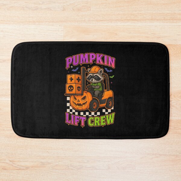 Item preview, Pumpkin Lift Crew – Halloween Raccoon Forklift Operator designed and sold by ClinicalHubs.