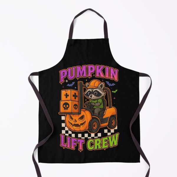 Item preview, Pumpkin Lift Crew – Halloween Raccoon Forklift Operator designed and sold by ClinicalHubs.