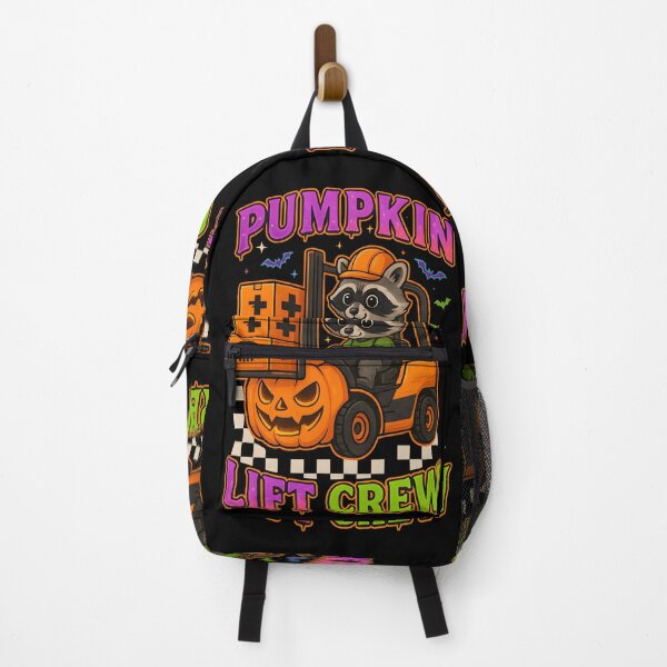 Item preview, Pumpkin Lift Crew – Halloween Raccoon Forklift Operator designed and sold by ClinicalHubs.
