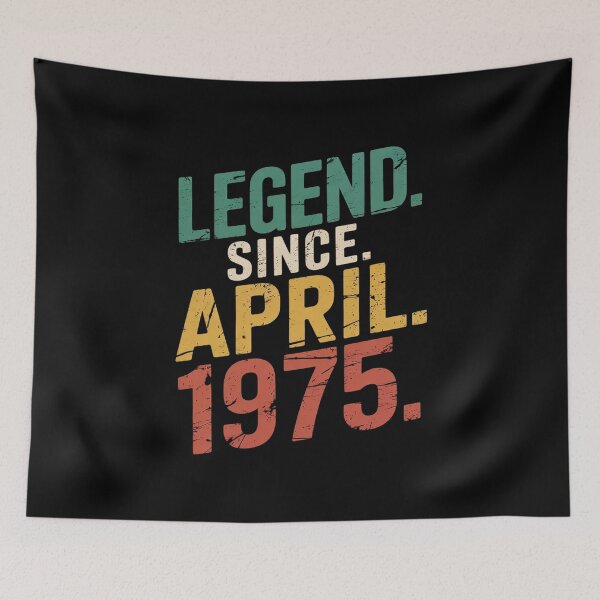 Item preview, 50 Year Old Legend Since April 1975 50th Birthday Men designed and sold by RoyTill0Art.