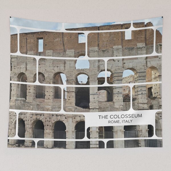 Item preview, The Colosseum in Rome, Italy designed with a brick wall layout designed and sold by CHASAcreative.
