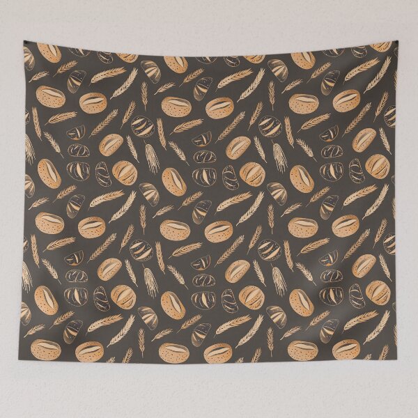 Item preview, Sourdough Bread Seamless Pattern designed and sold by palaco210.