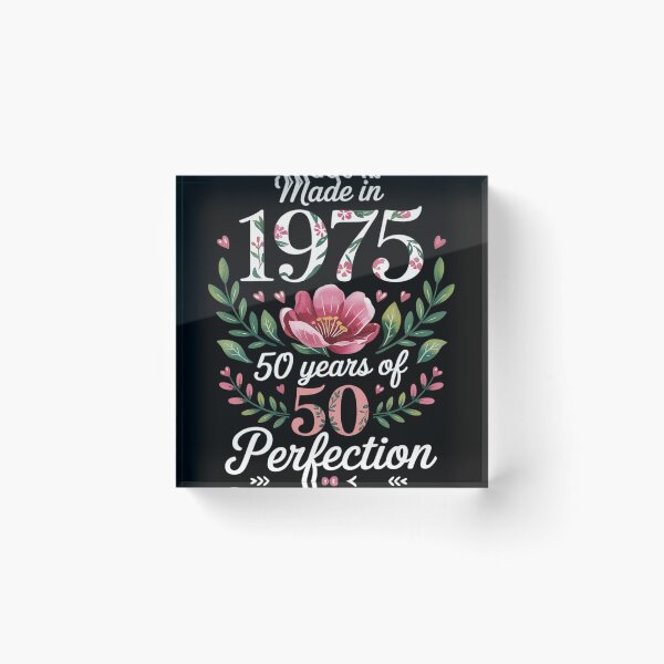 Item preview, 50 Year Old Made In 1975 Floral 50th Birthday Women designed and sold by RoyTill0Art.
