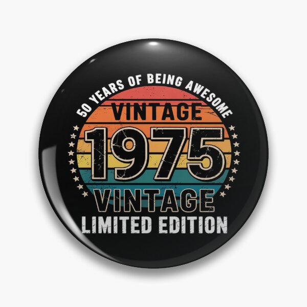 Item preview, 50 Years Old 1975 Vintage 50th Birthday Men Women designed and sold by RoyTill0Art.