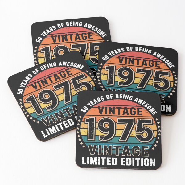 Item preview, 50 Years Old 1975 Vintage 50th Birthday Men Women designed and sold by RoyTill0Art.
