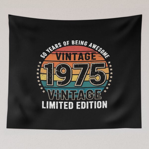 Item preview, 50 Years Old 1975 Vintage 50th Birthday Men Women designed and sold by RoyTill0Art.